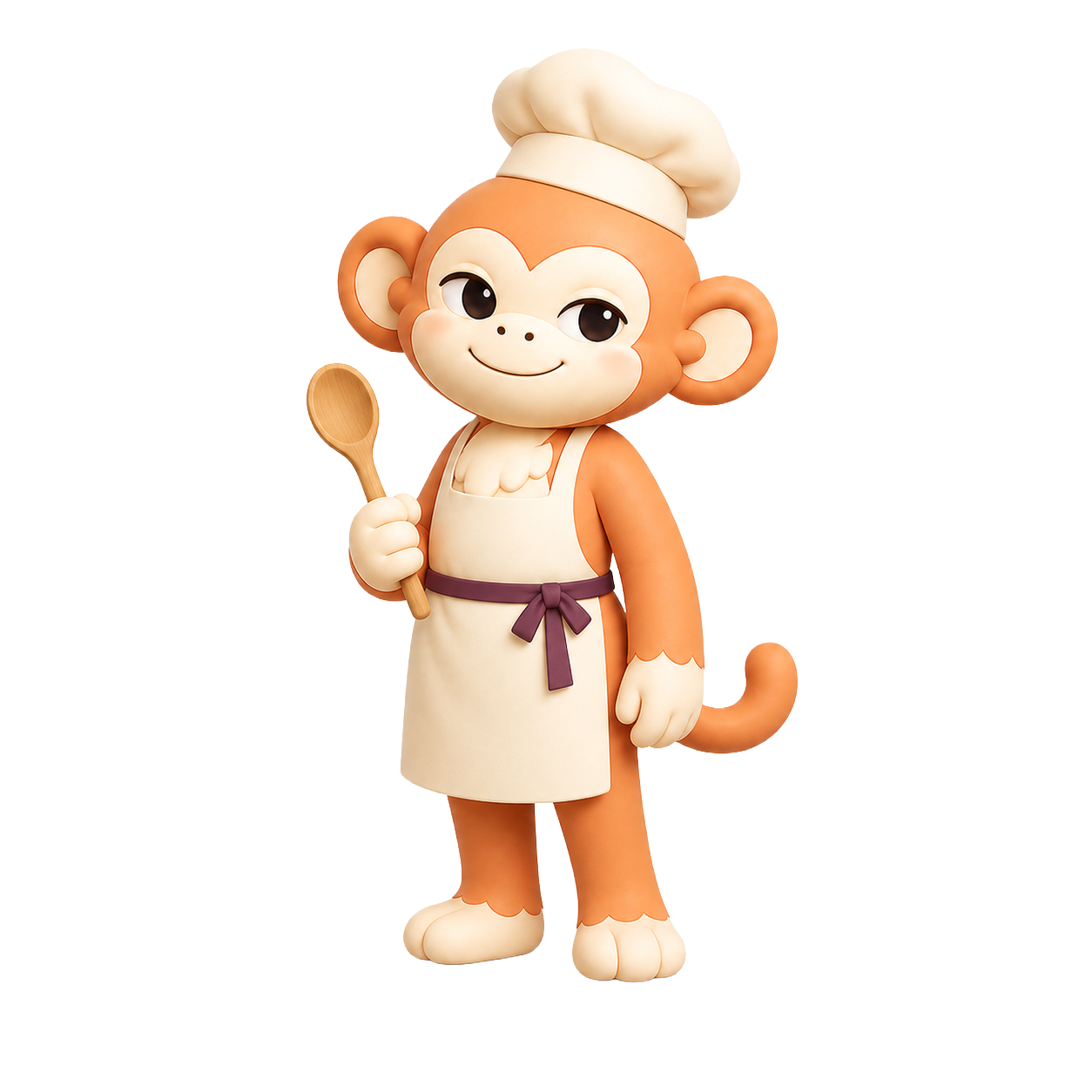 Mochi en tenue de chef